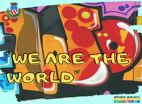 icona particolare volantino evento "WE ARE THE WORLD"