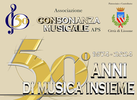 Lissone | frammento locandina 50 anni di musica insieme - Consonanza Musicale