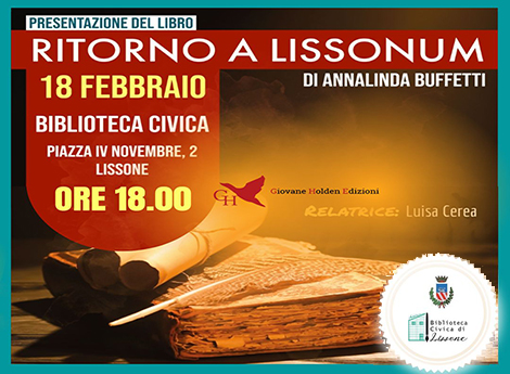 icona locandina Presentazione del libro "Ritorno a Lissonum" di Annalinda Buffetti