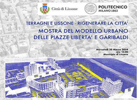 Comune di Lissone | icona particolare locandina mostra "Terragni e Lissone - Rigenerare la città"