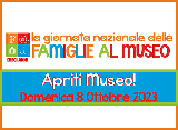 icona logo giornata nazionale famiglie al museo "apriti Museo!"- domenica 8 ottobre 2023