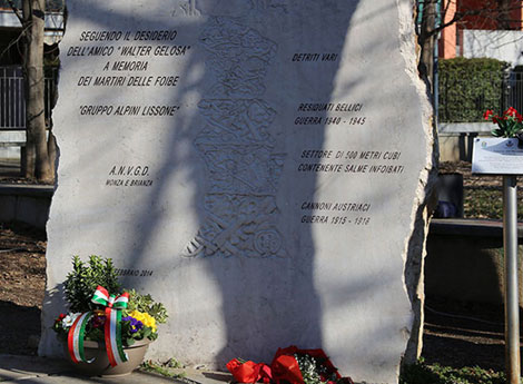 Immagine monumento Monumento vittime delle Foibe Lissone 
