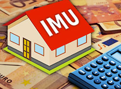 Lissone - immagine con una casa disegnata con la scritta imu sul teto e vicino calcolatrice e soldi 