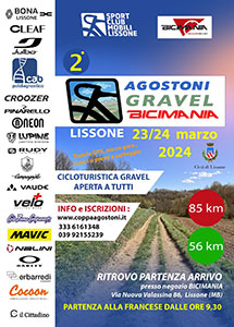 Lissone - miniatura locandina 2^ Agostoni Gravel Bicimania cicloturistica gravel aperta a tutti 