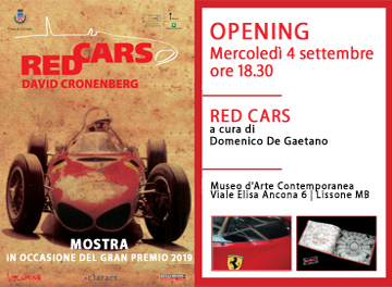 MAC - RED CARS di David Cronenberg - invito 