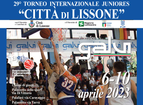 Lissone | frammento locandina 29° Torneo Internazionale Juniores "Città di Lissone" - 9° Trofeo Galvi 