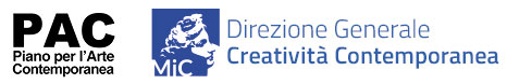 logo PAC - Piano per l'Arte Contemporanea e MiC - Direzione Generale Creatività Contemporanea