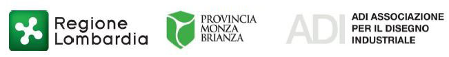 loghi Regione Lombardia | Provincia Monza Brianza | ADI Associazione per il Disegno Industriale