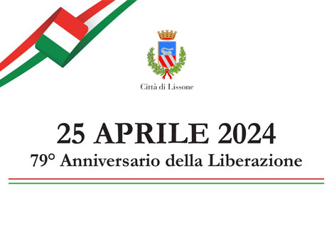 Comune di Lissone | Particolare locandina 25 aprile 2024 tricolore italiano
