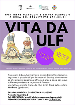 Comune Lissone| Biblioteca civica | miniatura locandina "Vita da Ulf" lettura animata per bambini