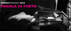 Miniatura di un particolare del volantino della rassegna "PoesiaPresente 2009"