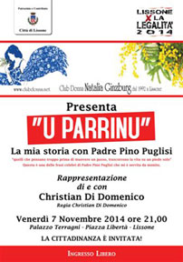 miniatura locandina "U PARRINU" - La mia storia con Padre Pino Puglisi