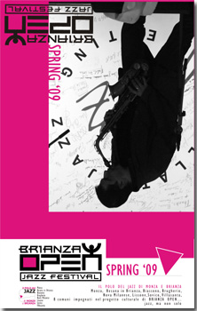 Particolare locandina della rassegna "Brianza Open Jazz Spring 2009 "