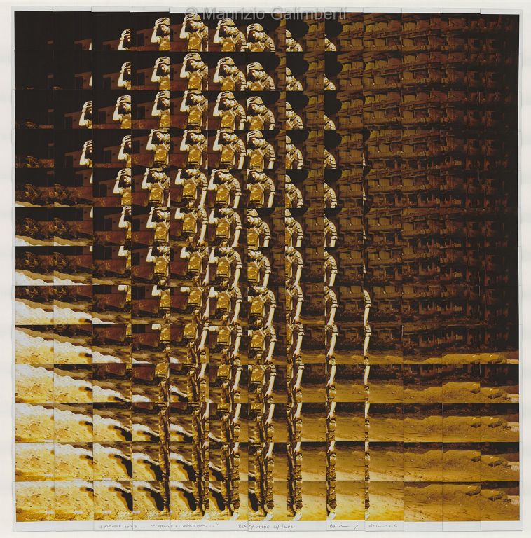 Maurizio Galimberti Strage di Nassiriya, 2003 2021 Mosaico con Fuji-instax cm 99x99 LUCHI Collection
