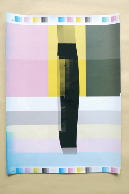 Luca Piovaccari, Calibrazioni, 2017, collage, stampa offset su carta e fotografia su pellicola, 50x70 cm