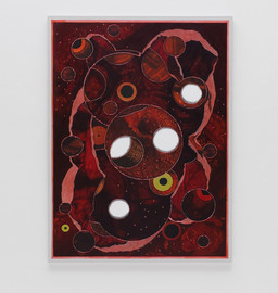 Luigi Carboni, Senza titolo, 2013, acrilico, inchiostro e olio su tela, 200 x 150 cm