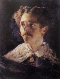 Mosè Bianchi, Il Conte Egidio, 1867 ca., olio su tela, cm 47x35,2