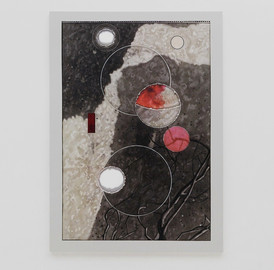 Luigi Carboni, Pittura muta, 2014, acrilico, inchiostro e olio su tela, 250 x 180 cm