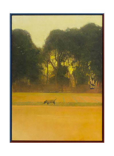Dante (cascine) | 2018 | olio su tela e cornice bicolore | 115,5x83,5 cm